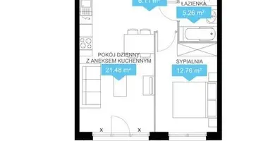 Apartamento 2 habitaciones en Poznan, Polonia