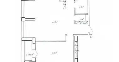 2 room apartment in Minsk, Belarus