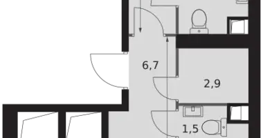 Appartement 2 chambres dans Konkovo District, Fédération de Russie