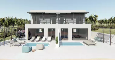 Villa 4 Zimmer mit Doppelt verglaste Fenster, mit Balkon, mit Klimaanlage in Gerani, Griechenland