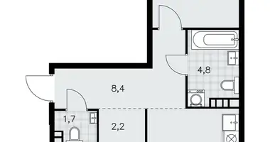 Apartamento 3 habitaciones en poselenie Sosenskoe, Rusia