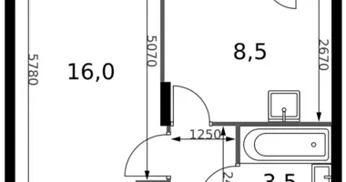 Apartamento 1 habitación en Sapronovo, Rusia