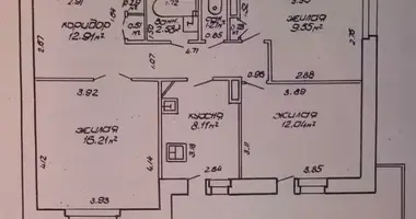 Apartamento 3 habitaciones en Gómel, Bielorrusia