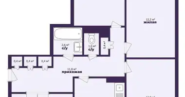 Apartamento 4 habitaciones en Zhodino, Bielorrusia