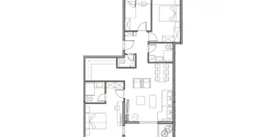 Apartamento 3 habitaciones en Budva, Montenegro