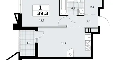 1 room apartment in poselenie Sosenskoe, Russia