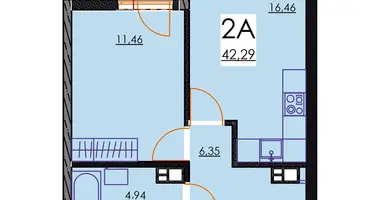 2 room apartment in Minsk, Belarus