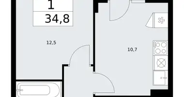 Wohnung 1 zimmer in Troizk, Russland
