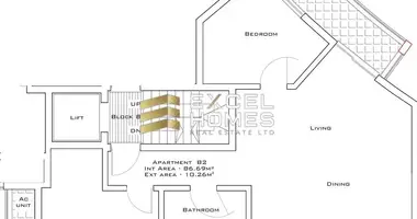 Apartamento 2 habitaciones en Mosta, Malta