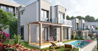 Villa 4 habitaciones con Balcón, con Amueblado, con estacionamiento en Bodrum, Turquía