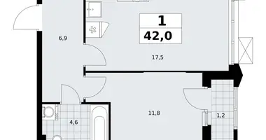 Appartement 1 chambre dans Troïtsk, Russie