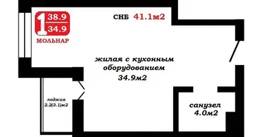 Wohnung 1 zimmer in Minsk, Weißrussland