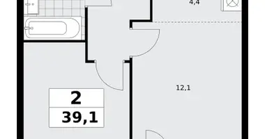 Mieszkanie 2 pokoi w poselenie Sosenskoe, Rosja