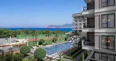 Penthouse 2 chambres avec Balcon, avec Climatiseur, avec Vue sur la mer dans Mahmutlar, Turquie