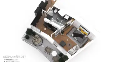 1 room apartment in Capital City of Prague, Czech Republic