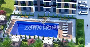 2 room apartment with parking, with elevator, with swimming pool in Mersin, Turkey