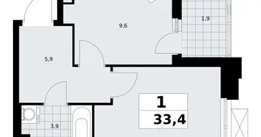 Appartement 1 chambre dans poselenie Sosenskoe, Fédération de Russie