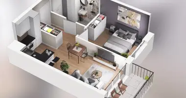 Apartamento 2 habitaciones en Poznan, Polonia