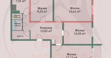 Apartamento 4 habitaciones en Minsk, Belarús