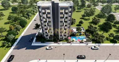 2 room apartment with swimming pool, with children playground, with BBQ area in Kuzucu, Turkey