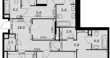 Appartement 4 chambres dans North-Western Administrative Okrug, Fédération de Russie