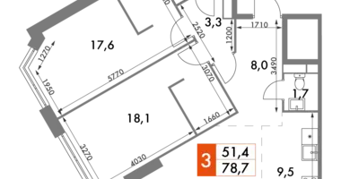 Appartement 3 chambres dans Konkovo District, Fédération de Russie