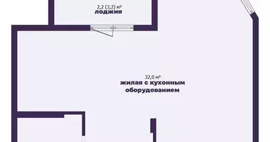 Appartement 1 chambre dans Jodzina, Biélorussie