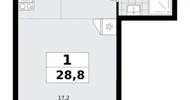 Apartamento 1 habitación en poselenie Sosenskoe, Rusia