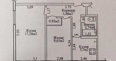 Квартира 2 комнаты в Гомель, Беларусь