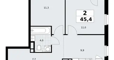 Appartement 2 chambres dans Postnikovo, Fédération de Russie