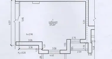 Büro 59 m² in Schdanowitschy, Weißrussland