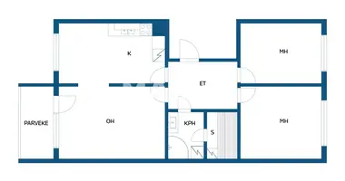 Квартира 3 комнаты в Валкеакоски, Финляндия