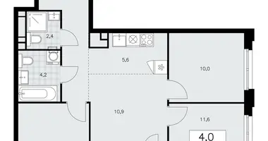 Apartamento 4 habitaciones en poselenie Sosenskoe, Rusia