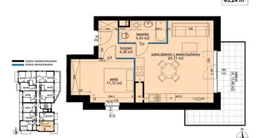 Apartamento 2 habitaciones en Poznan, Polonia