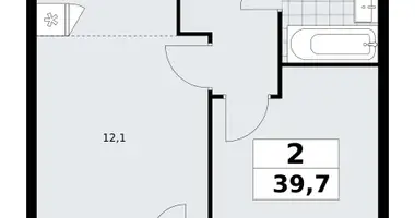 Mieszkanie 2 pokoi w poselenie Sosenskoe, Rosja