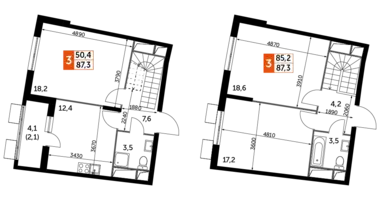 Квартира 3 комнаты в Развилка, Россия