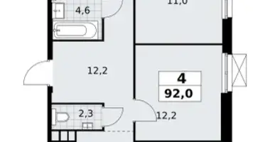 Apartamento 4 habitaciones en South-Western Administrative Okrug, Rusia