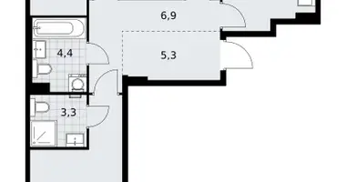 3 room apartment in Kommunarka, Russia
