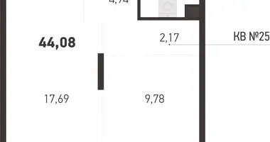 Mieszkanie 2 pokoi w Kopisca, Białoruś