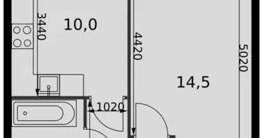 Appartement 1 chambre dans Razvilka, Fédération de Russie