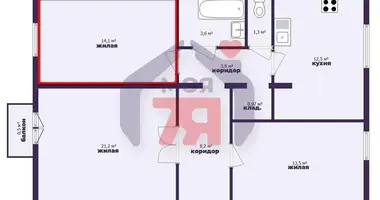 Квартира 3 комнаты в Жодино, Беларусь