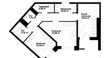 Квартира 2 комнаты в Ташкент, Узбекистан