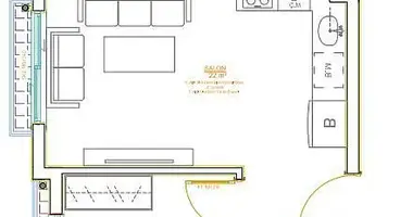 Пентхаус 3 комнаты  с балконом, с кондиционером, с видом на море в Авсаллар, Турция