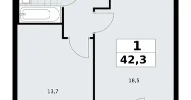Wohnung 1 zimmer in Kommunarka, Russland