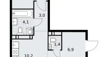 Appartement 3 chambres dans Vnukovo, Russie