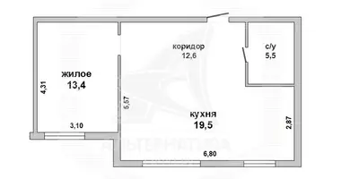 Квартира 1 комната в Брест, Беларусь