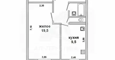 Wohnung 1 zimmer in Tel minski siel ski Saviet, Weißrussland