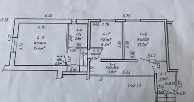 Apartamento 2 habitaciones en Minsk, Bielorrusia