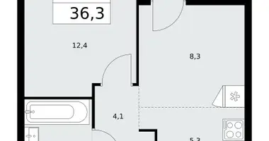 Mieszkanie 2 pokoi w poselenie Sosenskoe, Rosja