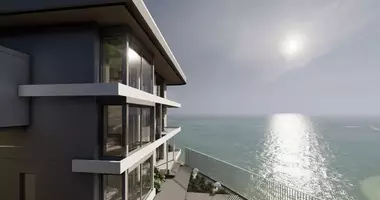 Penthouse 3 Zimmer mit Balkon, mit Klimaanlage, mit Meerblick in Alanya, Türkei